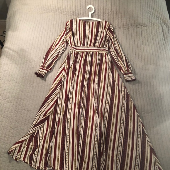 Smocked Striped Maxi Dress (New) - Picture 5 of 8
